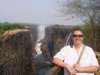 Veruschka Nel - soaking up the spray of Victoria Falls - the 'Smoke that Thunders'